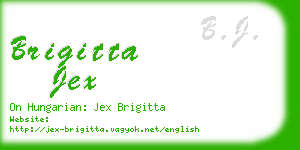 brigitta jex business card